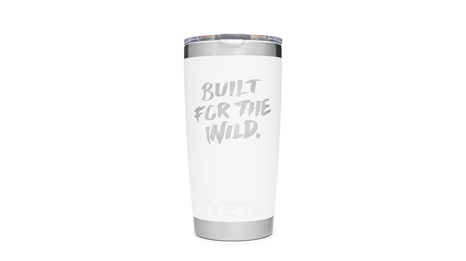 Custom drinkware front white