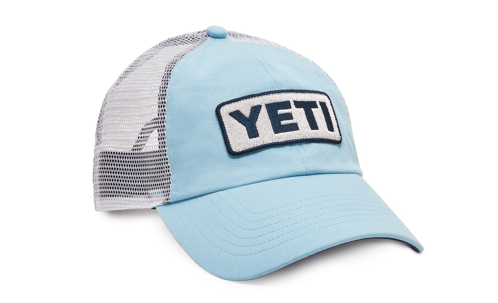 yeti sky blue trucker hat
