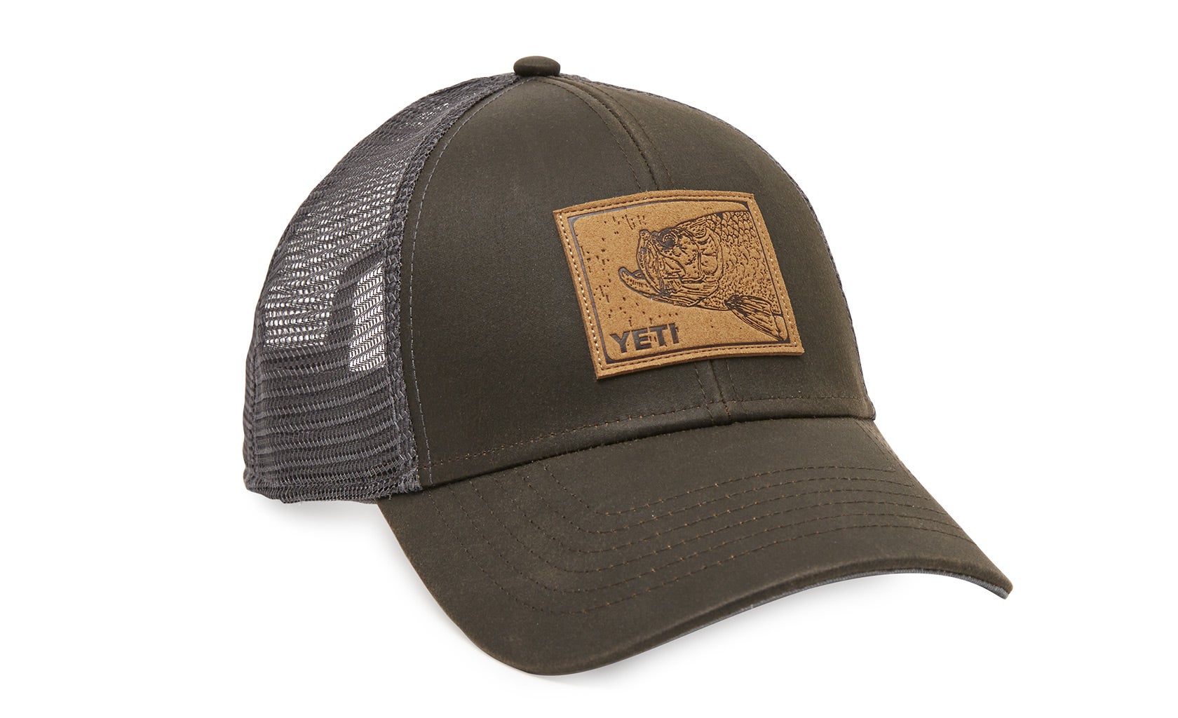 yeti patch trucker hat