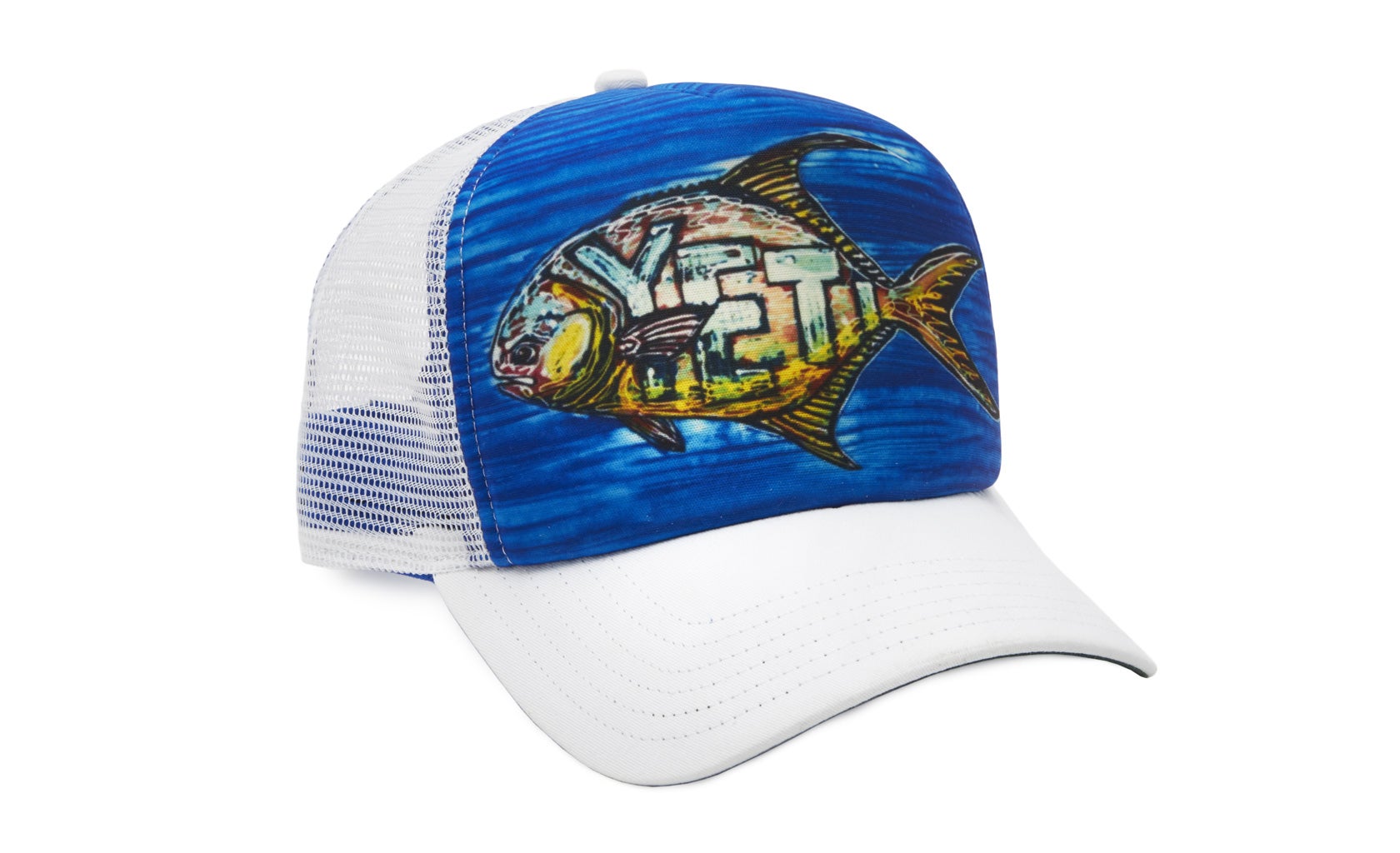 yeti sky blue trucker hat